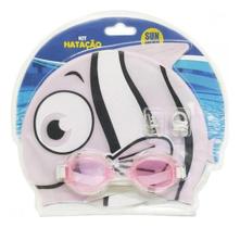 Kit Natação Infantil Sun Way - Rosa (Completo)