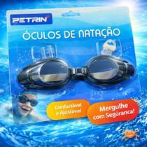 Kit Natação Mergulho 3 Peças Petrin Óculos Protetor de Ouvido e Nariz Piscina Praia Oculos Lentes Transparentes Proteção UV Nadadores Amplitude 180 Kit Natação Mergulho 3 Peças Petrin Óculos Protetor de Ouvido e Nariz Piscina Praia Oculos Lentes Transparentes Proteção UV Nadadores Amplitude 180