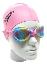 Kit Natação Oculos E Touca Infantil Menina 2 Anos+ Speedo Kit Natação Oculos E Touca Infantil Menina 2 Anos+ Speedo