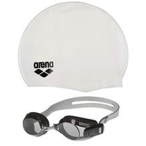 Kit Natação Pool Set Óculos e Touca Adulto Arena