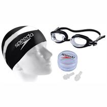 Kit Natação Speedo Swim SLC Starters 3 em 1 Preto Kit Natação Speedo Swim SLC Starters 3 em 1 Preto