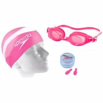 Kit Natação Speedo Swim SLC Starters 3 em 1 Rosa Kit Natação Speedo Swim SLC Starters 3 em 1 Rosa