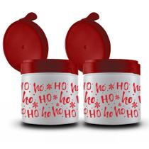Kit natal 2 potes 1000ml variados renas ou hohoho