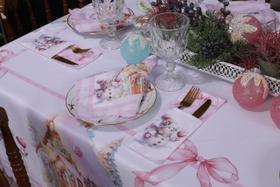 Kit Natal 32pçs 16 Guardanapos 16 Porta Talher Cozinha Mesa Posta Decoração, Ceia Jantar