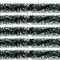 Kit Natal 5 Festão Verde Nevado Enfeite 2m X 8cm Decoração Natalina Kit Natal 5 Festão Verde Nevado Enfeite 2m X 8cm Decoração Natalina