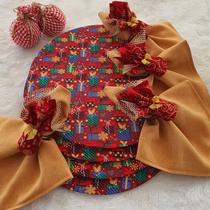 Kit natalino presentinho jogo sousplat ouro c/8pç de cada