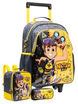 Kit Natan Ai Mochila De Rodas + Lancheira + Estojo Youtuber