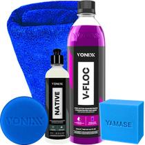 Kit Native e V Floc Shampoo Concentrado Limpeza e Brilho