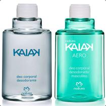 KIT Natura Kaiak Refil Desodorante Corporal 100mL Tradicional + Aero 100mL Cada