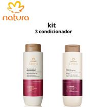 Kit natura lumina shampoo + condicionador cabelos quimicamente danificados 300ml