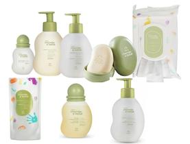 Kit Natura Mamãe Bebê Completo - 8 Itens Com Saboneteira