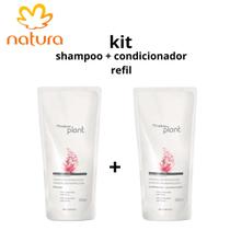 Kit natura plant hidratação reparadora shampoo + condicionador refil