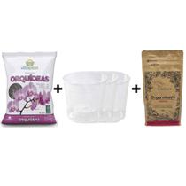 Kit Natural Plantio e Transplante para Orquídeas Kit Natural Plantio e Transplante para Orquídeas