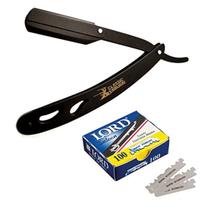 Kit Navalha Clássica Samurai CS-102 em Aço Inoxidável