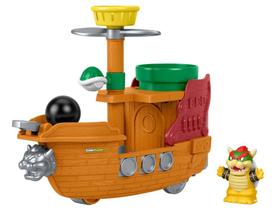 Kit Navio de Batalha do Bowser Little People Mattel Kit Navio de Batalha do Bowser Little People Mattel