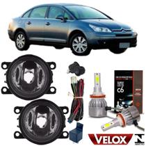 Kit neblina citroen c4 pallas 2007 ate 2013 com super led 2d