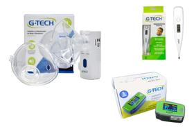 Kit Nebulizador De Rede Vibratòria + Oximetro Pediatrico + Termometro Axilar Digital