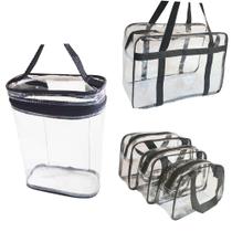 Kit Necessaire 093 G M P + Bolsa + Shampoozeira Transparente