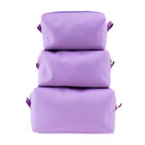 Kit Necessaire 3 Peças Feminina Luxo Organizador com Zíper