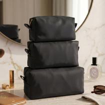 Kit Necessaire 3 Peças Feminina Luxo Organizador de Viagem Multiuso Maquiagem Cosméticos com Zíper