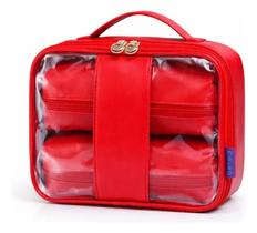 Kit Necessaire 3 Peças Organizador Feminino Maquiagem Mala