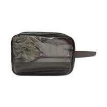 Kit Necessaire Banho Higiene Pessoal Bucha na Cor Cinza