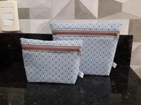 Kit Necessaire Cinza Kit Necessaire Cinza