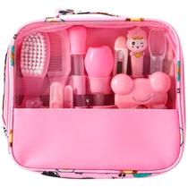 Kit Necessaire Cuidados Higiene P/ Bebê Termômetro Tesoura Escova 13 Peças Kit Necessaire Cuidados Higiene P/ Bebê Termômetro Tesoura Escova 13 Peças