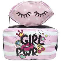 Kit Necessaire + Estojo Girl Power Trilharty