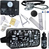 Kit Necessaire Fisioterapia Goniometro Martelo Buck Fita Imc Premium