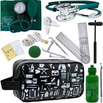 Kit Necessaire Fisioterapia Goniometro Martelo Buck Fita Imc Premium