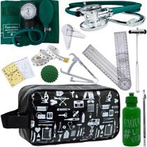 Kit Necessaire Fisioterapia Goniometro Martelo Buck Fita Imc Premium