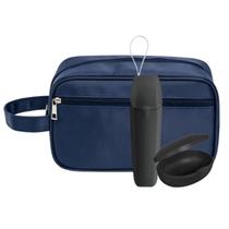 Kit Necessaire Impermeável Porta Escova Saboneteira Premium