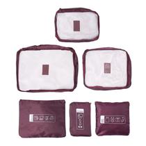 Kit Necessaire Organizador De Malas 6 Peças Poliester Qualis Kit Necessaire Organizador De Malas 6 Peças Poliester Qualis