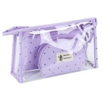 Kit Necessaire Organizadora Lilas 3 Unidades