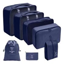 Kit Necessaire Organizadora Mala Viagem 7 Peças Resistente, Porta Cosméticos, Bolsa de Viagem, Multiuso, Prática Kit Necessaire Organizadora Mala Viagem 7 Peças Resistente, Porta Cosméticos, Bolsa de Viagem, Multiuso, Prática