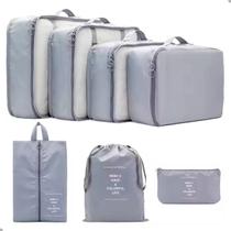 Kit Necessaire Organizadora Mala Viagem 7 Peças Resistente, Porta Cosméticos, Bolsa de Viagem, Multiuso, Prática Kit Necessaire Organizadora Mala Viagem 7 Peças Resistente, Porta Cosméticos, Bolsa de Viagem, Multiuso, Prática