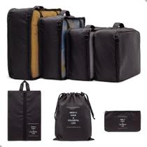 Kit Necessaire Organizadora Mala Viagem 7 Peças Resistente, Porta Cosméticos, Bolsa de Viagem, Multiuso, Prática Kit Necessaire Organizadora Mala Viagem 7 Peças Resistente, Porta Cosméticos, Bolsa de Viagem, Multiuso, Prática