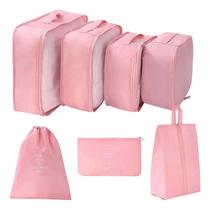 Kit Necessaire Organizadora Mala Viagem 7 Peças Resistente, Porta Cosméticos, Bolsa de Viagem, Multiuso, Prática Kit Necessaire Organizadora Mala Viagem 7 Peças Resistente, Porta Cosméticos, Bolsa de Viagem, Multiuso, Prática