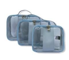 Kit necessaire trio organizador cristal 03 peças sortidos fizz 1204265