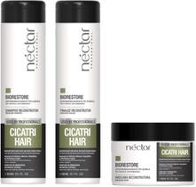 Kit Néctar Com 3 Itens Cicatri Hair Para Cabelos Ressecados