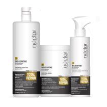 Kit Néctar Professional Total Repair Shampoo, Máscara e Queratina Líquida