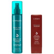 Kit Neem Plant Detangling Primer Leave-in + Colorcare Trauma Lanza