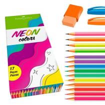 Kit Neon Colors Caixa Com 17 Itens (KIT/NEON) Faber-Castell