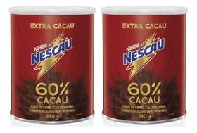 Kit Nescau Achocolatado Nestle 60% Cacau Extra 02 Unidades Kit Nescau Achocolatado Nestle 60% Cacau Extra 02 Unidades
