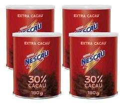 Kit Nescau Achocolatado Nestle 60% Cacau Extra 04unidades Kit Nescau Achocolatado Nestle 60% Cacau Extra 04unidades