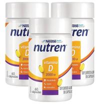 Kit Nestlé Nutren Vitamina D 2000UI 3 Caixas Com 60 Cápsulas Cada