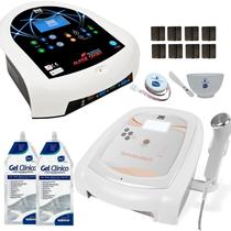 Kit Neurodyn Aussie Sport 4 Canais Sonopulse III Ultrassom 1 e 3 MHz Ibramed Bivolt Eletroestimulação e Ultrassom Terapêutico