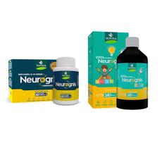 Kit Neurognis 60 Caps + Neurognis Kids 240ml Sabor Laranja
