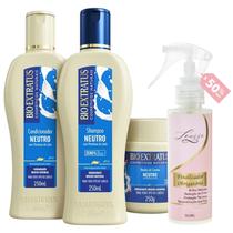 Kit Neutro 1 Shampoo 1 Cond 1 Banho 250ml + Finalizador Obrigatório Lourre 120ml Kit Neutro 1 Shampoo 1 Cond 1 Banho 250ml + Finalizador Obrigatório Lourre 120ml